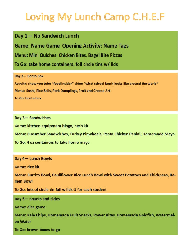 The Edible Education Group - Loving my Lunch, with Activity Book (41 Pages)