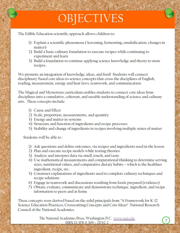 Edible Education Group - Kitchen Chemist - Chef's Ann Favorite Book (159 Pages)