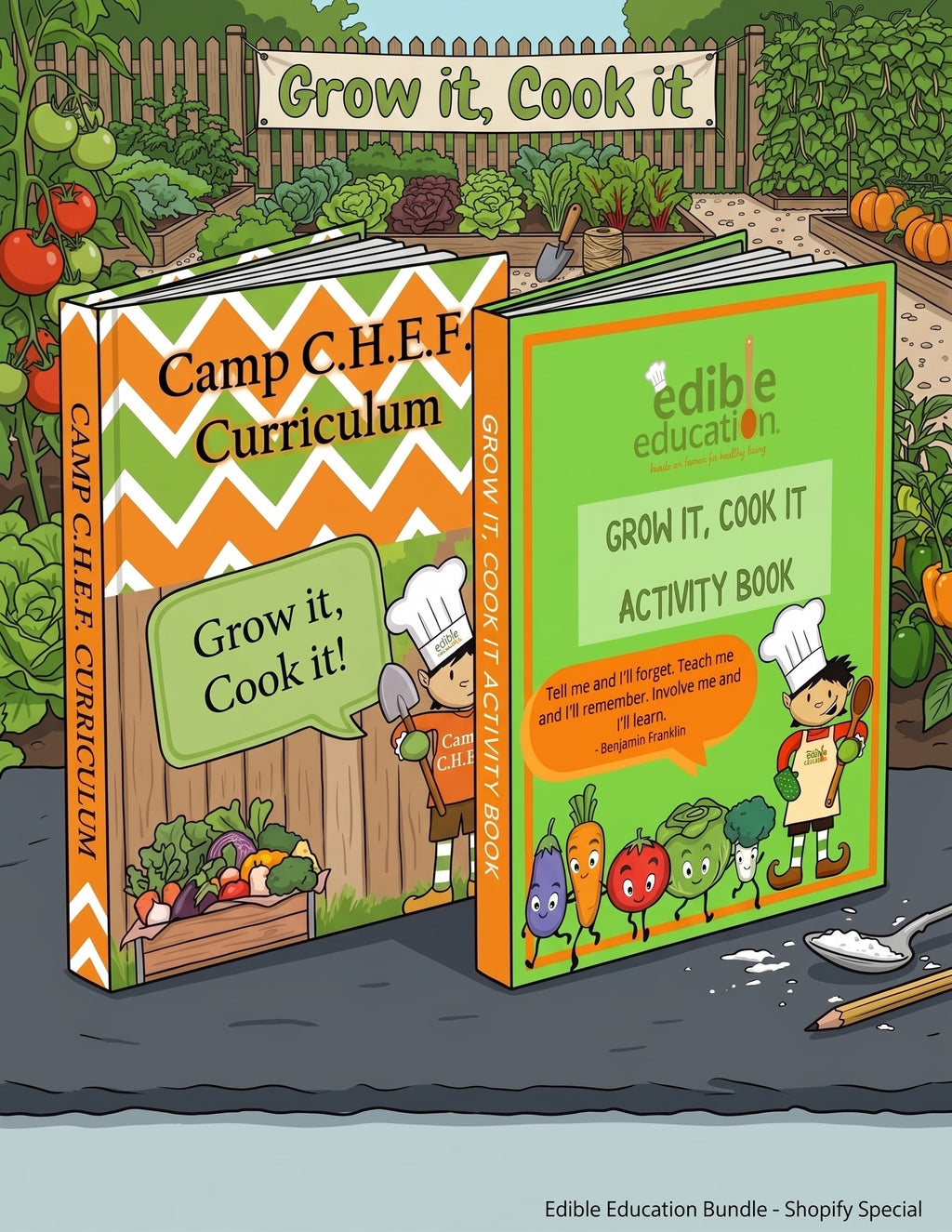 The Edible Education Group - Grow It, Cook it with Activity Book (39 Pages)