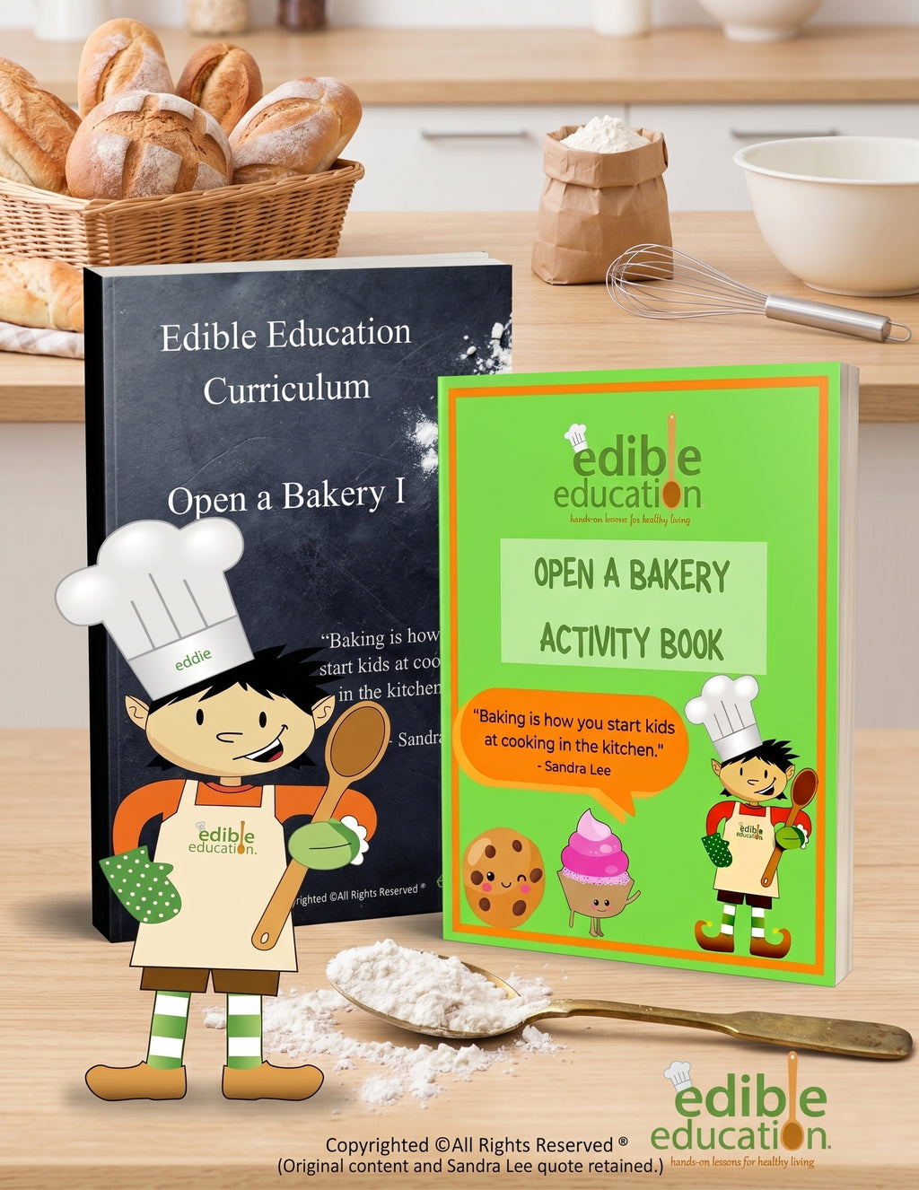 The Edible Education Group - Open a Bakery I, with Activity Book (28 Pages)