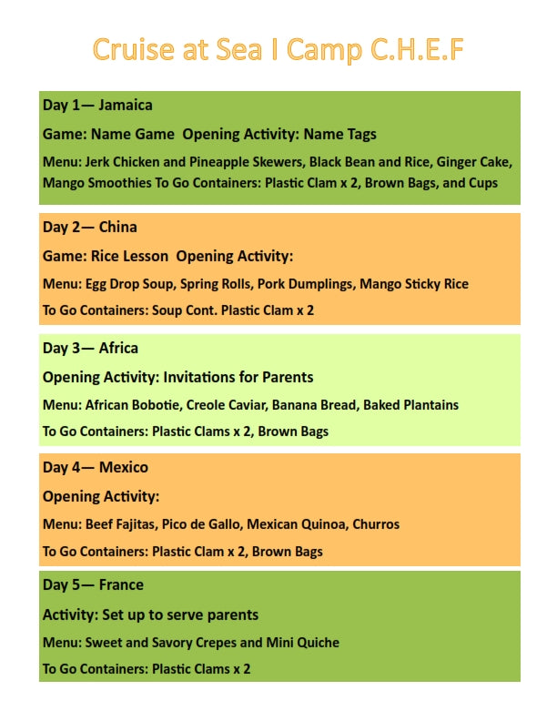 The Edible Education Group - Cruise at Sea, with Activity Book (45 Pages)