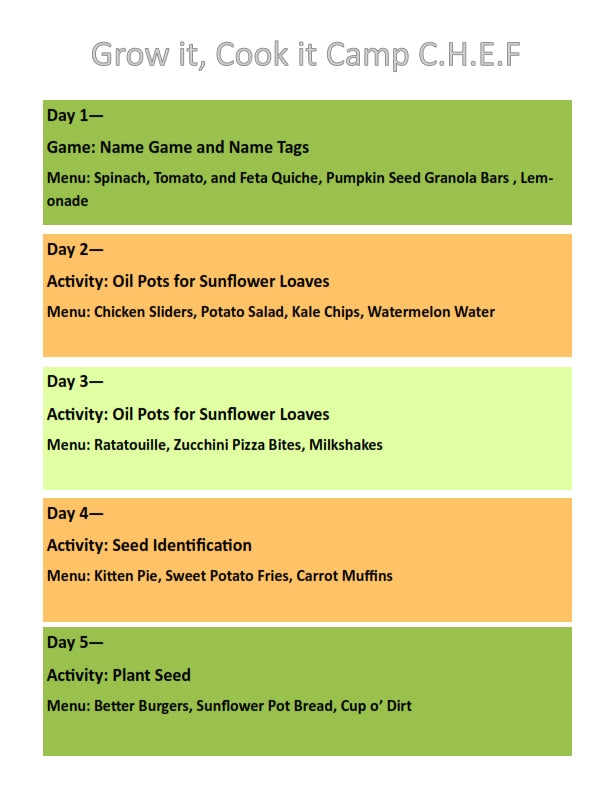 The Edible Education Group - Grow It, Cook it with Activity Book (39 Pages)