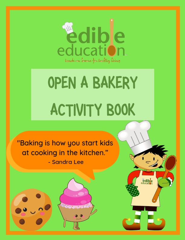 The Edible Education Group - Open a Bakery II, with activity Book (28 Pages)
